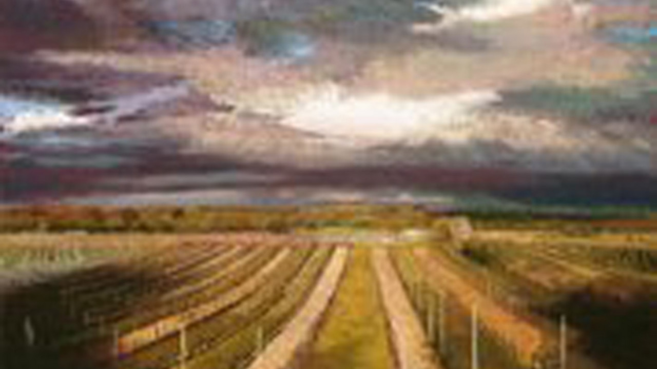 Susanne Mull, Rheinhessen Nr.: 20, Pastell auf Holz, 2011