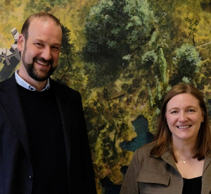 Steffen Egle, neuer Vorsitzender des Museumsverbands Rheinland-Pfalz, beim Antrittsbesuch bei Kulturministerin Katharina Binz in Mainz, © MFFKI, Foto:Nelly Schäffer
