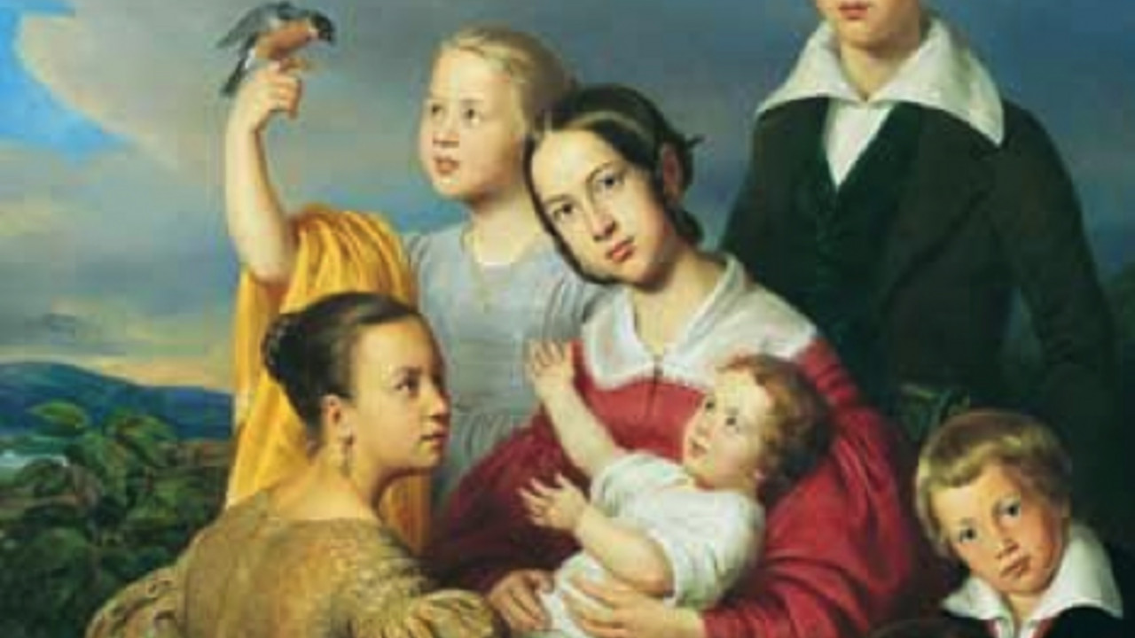Louis Krevel, Die Kinder des Ehepaares Kraemer, um 1839, Foto: Benno Lutz