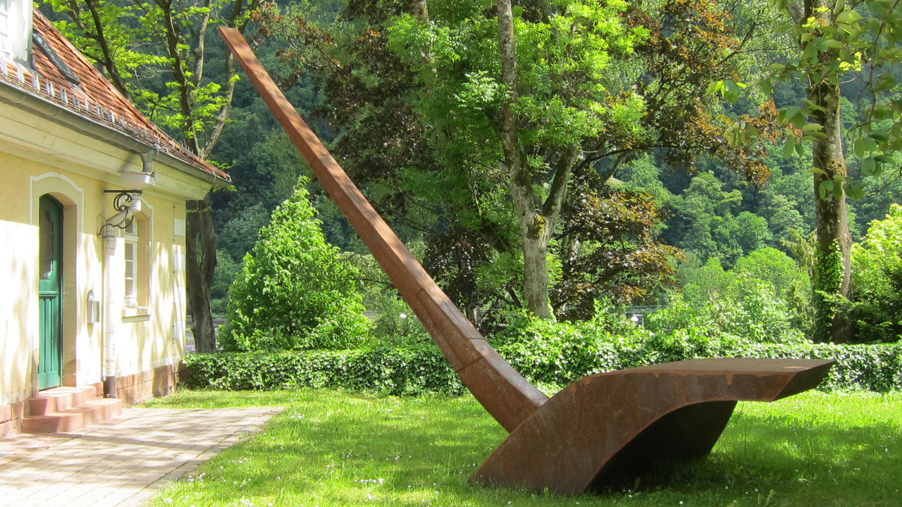 Franz Bernhard, Aufragende, 2012, WV 509, Cortenstahl, 400 x 600 x 230 cm, Foto: Lucia Bernhard, © Archiv Franz Bernhard 