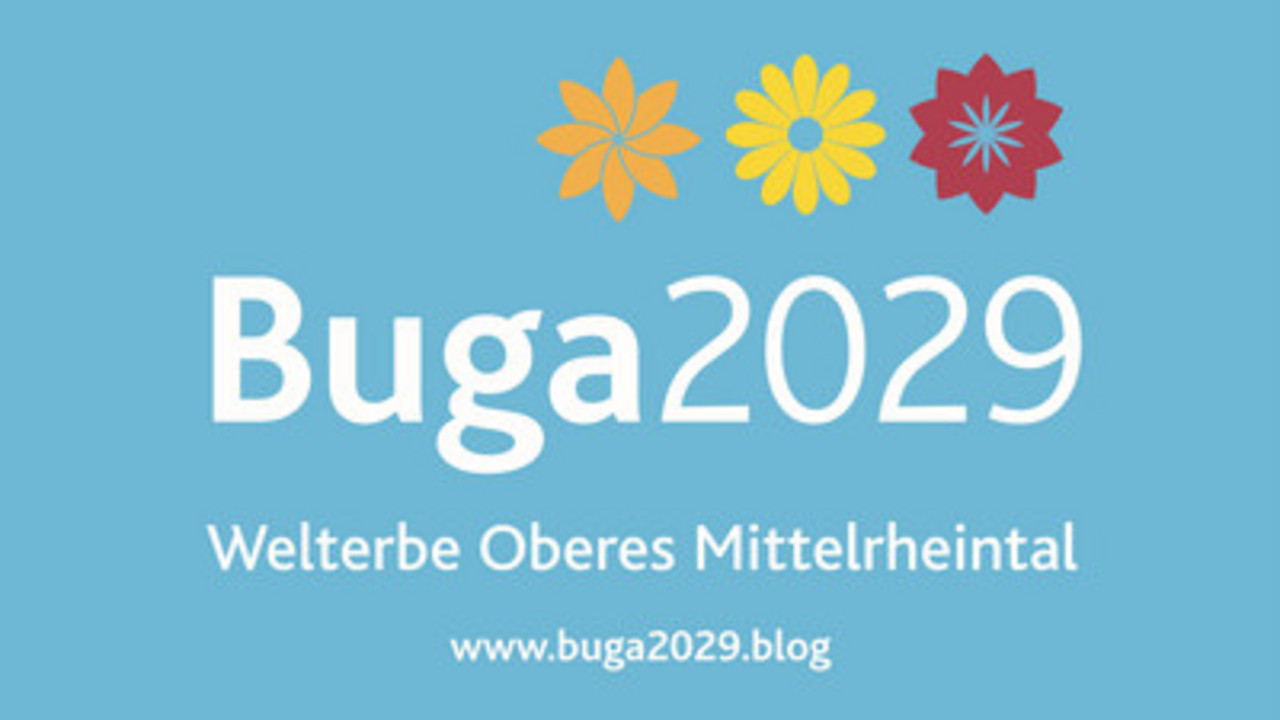 Logo BUGA 2029 im Mittelrheintal; © EA RLP