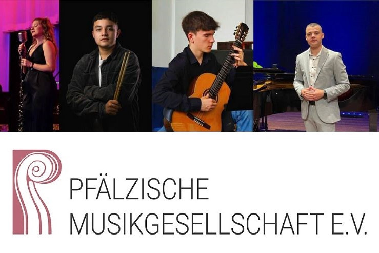 Vier junge Musikerinnen und Musiker