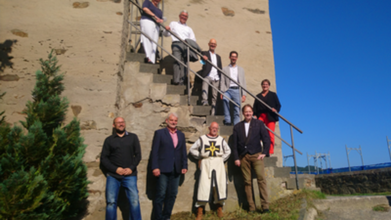 Burg Nassau bei der Eröffnung der Dauerausstellung; © GDKE