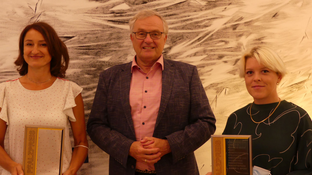 v.l. :Fritzi Haußmann,  Theo Wieder, Theresa Lawrenz, Foto: Bezirksverband Pfalz