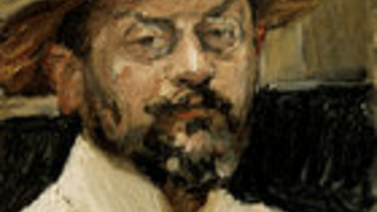 Slevogt, Selbstbildnis mit Strohhut