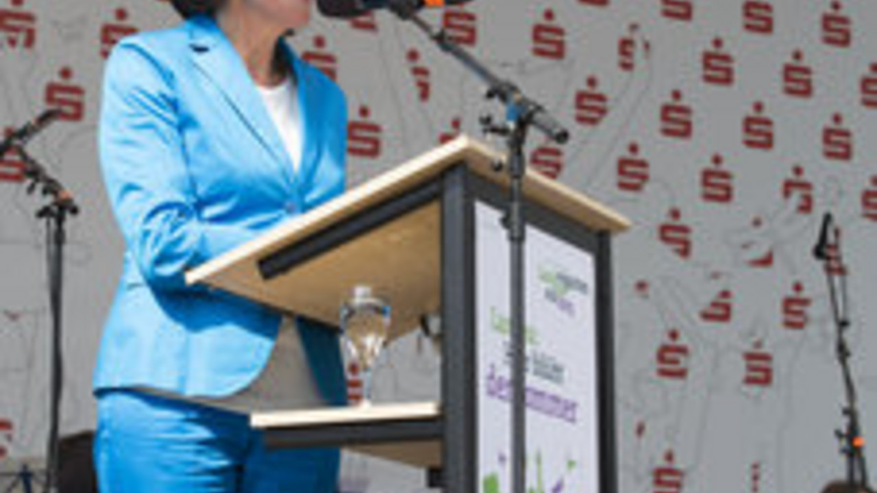 Ministerpräsidentin Malu Dreyer eröffnet die Landesgartenschau; Bild: Voss