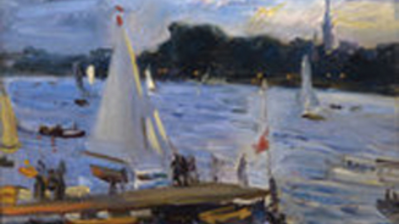 Max Slevogt: Segelboote auf der Alster am Abend, 1905 Copyright Staatliche Museen zu Berlin, Bild: Andres Kilger